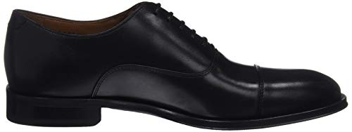 Lottusse L6965, Zapatos Oxford Puntera Recta Hombre, Negro (Ebony Negro), 44 EU