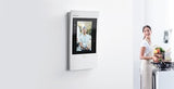 BTICINO Kit Videoportero Conectado Classe 300 EOS WiFi with Netatmo, Listo para Instalar, Monitor Blanco 2 hilos y Placa de calle Linea negra, 363915
