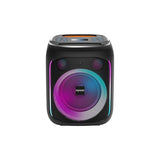 IRRADIO Altavoz portátil IR-PS40 POWER1, 40 W RMS, Woofer Bass Reflex de 15 cm, Luces LED RGB, micrófonos para Karaoke, True Wireless Stereo, DSP, batería de Larga duración, diseño Compacto.