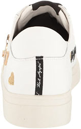 KARL LAGERFELD Cate Pins Lace Up Platform Sneaker, Zapatillas Mujer, Blanco Brillante, 38 EU