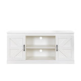 Zinus Wade Mueble TV - Mueble TV 147x67x40 cm - Unidad con mueble de almacenamiento - Blanco