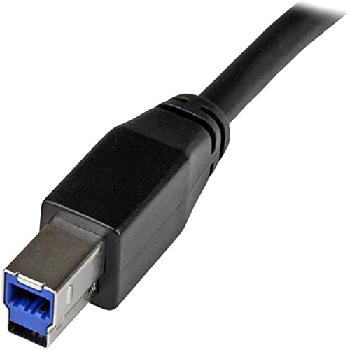 StarTech.com USB3SAB10M - Cable Activo USB 3.0 SuperSpeed de 10 Metros (5 Gbps), Negro