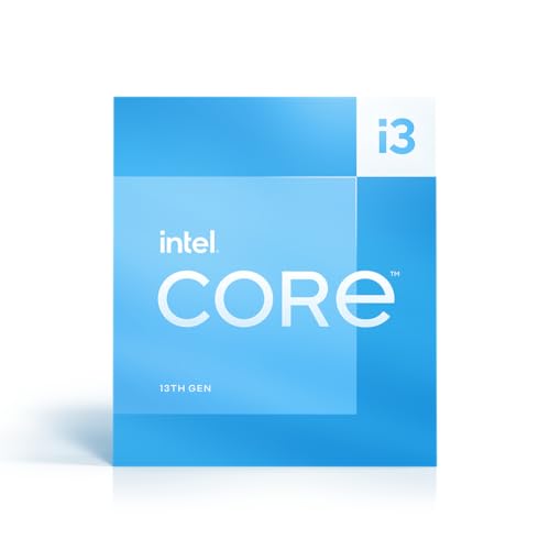 Intel® Core™ i3-13100, procesador para Equipos de sobremesa, 4 núcleos (4 P-Cores + 0 E-Cores) 12 MB de caché, hasta 4,5 GHz