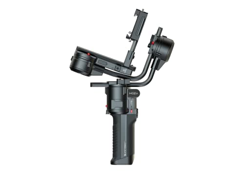 Moza Aircross 3 - Estabilizador de cardán Plegable electrónico de 3 Ejes para cámaras sin Espejo (Carga útil máxima (3,2 kg/7 Libras), Color Negro -Apto para Canon, Sony, Nikon y más cámaras