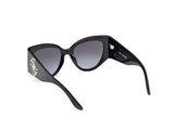 Guess Gu00202 Gafas, 01b Shiny Black, 54/19/135 para Mujer