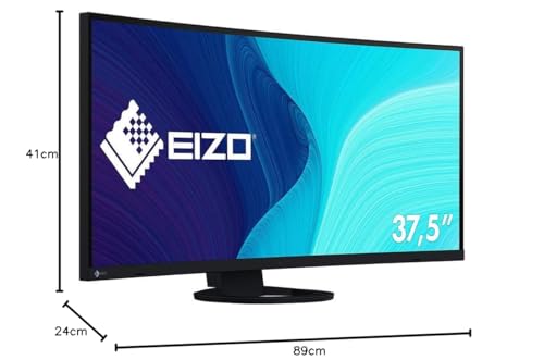 EIZO FlexScan EV3895 - Monitor Profesional - 38" IPS, 3840×1600, 1000:1, USB-C, HDMI x2, DisplayPort, 5 ms (Gris-Gris), 300 CD/m2, 111 ppi