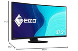 EIZO FlexScan EV3895 - Monitor Profesional - 38" IPS, 3840×1600, 1000:1, USB-C, HDMI x2, DisplayPort, 5 ms (Gris-Gris), 300 CD/m2, 111 ppi