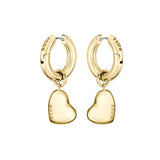 BOSS Jewelry Pendientes para Mujer Colección HONEY LOVE en Oro Amarillo con un Colgante en Forma de Corazón - 1580641
