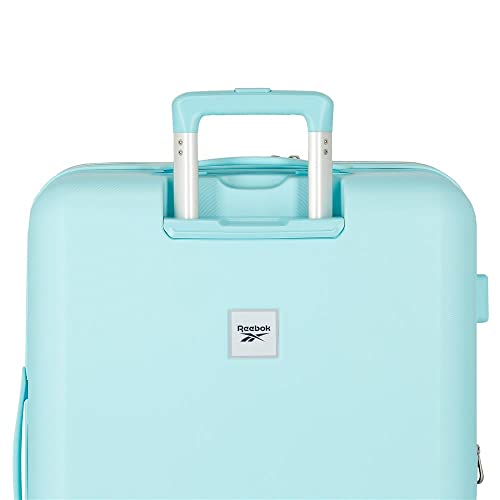 Reebok Reebok Maleta Mediana Turquesa 48x70x26 cms Rígida ABS Cierre TSA Integrado 74L 2,5 kgs 4 Ruedas Dobles