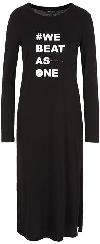 Armani Exchange Sustainable, Soft Touch Vestido Informal, Schwarz, S para Mujer