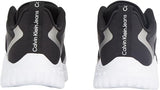 Calvin Klein Runner Sneaker Mujer Eva Runner Low Lace Mix sin Cordones, Negro (Black/Silver), 37