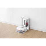 roborock S7 + Estación de Vaciado Automático, Aspiradora Robot Succión HyperForce Mopa Auto-Elevable Agua 300ml y Polvo 470ml, 5200mAh, Blanco, R100011