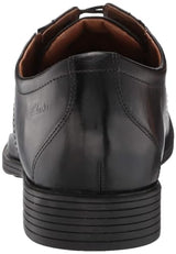 Clarks Whiddon Plain, Zapatos Oxford para Hombre Black Leather 555554, 48 EU
