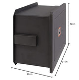 ARREGUI Plus C 181310 Caja fuerte de empotrar a pared con cerradura certificada de llave | Caja de Seguridad para casa y hogar | Fundo extensible | Fácil de instalar | 21 x 32 x 15/22 cm | 4 a 8 L