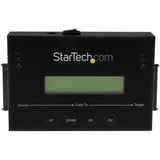 StarTech.com Clonador y Borrador Autónomo 1:1 para Discos Duros SSDs SATA, con Pantalla LCD, TAA, Independiente del Sistema Operativo (SATDUP11)
