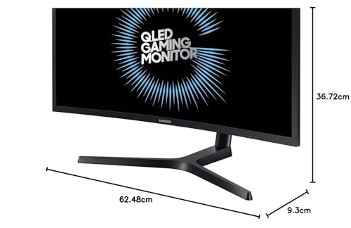 Samsung LC27HG70QQUXEN - Monitor gaming de 27'' QHD (2560x1440,16:9, 144 Hz, 1 ms, 3000:1, QLED, 1800R, HDMI) Negro