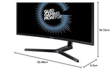 Samsung LC27HG70QQUXEN - Monitor gaming de 27'' QHD (2560x1440,16:9, 144 Hz, 1 ms, 3000:1, QLED, 1800R, HDMI) Negro