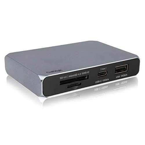 CalDigit USB-C Gen 2 10Gb / s Soho Dock - hasta 4K 60Hz, HDMI 2.0b, DisplayPort 1.4, USB A y USB C de 10Gb, Lector de Tarjetas Micro SD y SD UHS-II, Carga de Paso, Suministro de energía de 100W