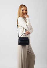 Carlheim, Gotland Genuine Leather collection, Grace Genuine Leather Handbag (Black)