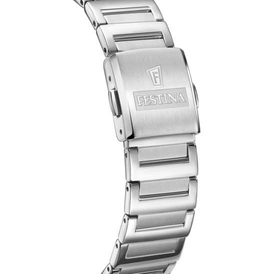 Festina Reloj Mujer F20679/4 On The Square Caja de Acero Inoxidable 316l Plateado Correa de Acero Inoxidable 316l Plateado