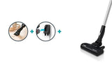 Bosch Unlimited Serie 6 BBS611PCK - Aspirador escoba sin cable, hasta 30 minutos de duración, 18 V, incluye 1 Batería Extraíble (Power for ALL), color azul