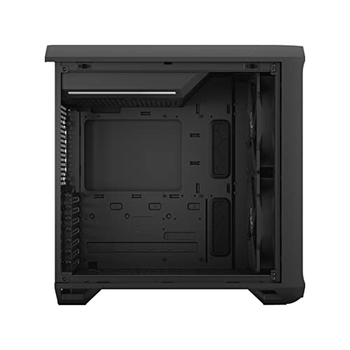Fractal Design Torrent Compact Black - Solid Side Panel - Open Grille for Maximum Air Intake - Two 180mm PWM Fans Included - Type C - ATX Airflow Mid Tower PC Gaming Case