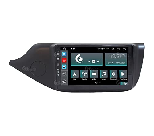 Radio de Coche para Kia Ceed Desde el 2012 Negro Mate con cámara y GPS de Serie Android GPS Bluetooth WiFi USB Dab+ Touchscreen 9" 8core Carplay AndroidAuto