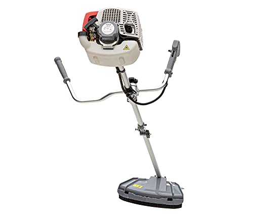 IKRA desbrozadora a Gasolina IBF 43 Incl. Bobina, Disco de 3 Puntas y arnés, 1,1 kW, Gris/Rojo