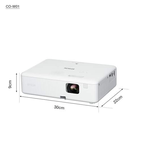 Epson CO-W01, Proyector WXGA, 3000 lúmenes, Lámpara Larga Duración de 12000 Horas y Tecnología 3LCD