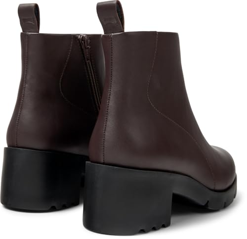 Camper Wanda K400228, Botines con Cremallera Mujer, Marrón Oscuro 009, 41 EU