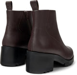 Camper Wanda K400228, Botines con Cremallera Mujer, Marrón Oscuro 009, 41 EU