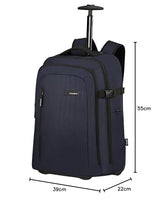Samsonite Roader - mochila para computadora portátil con ruedas de 17.3 pulgadas, 55 cm, 28 l, azul (azul oscuro)