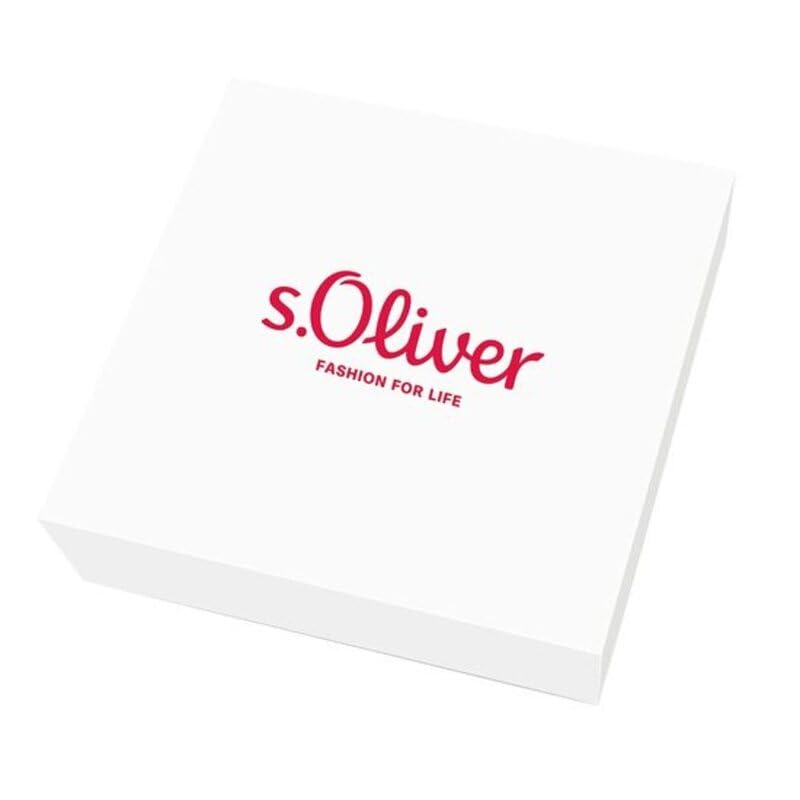 s.Oliver reloj de pulsera señoras reloj de cuarzo analógico, con brazalete de acero inoxidable, plata, 3 bar resistente al agua, viene en caja de regalo