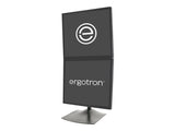 Ergotron DeskStand DS100 - Soporte para 2 Pantallas LCD, Aluminio, Acero, Color Negro