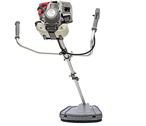 IKRA desbrozadora a Gasolina IBF 31-4 Incl. Correa de Hombro Profesional, Escudo Protector, Bobina, Disco de 3 Puntas y 8 Puntas