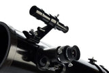 Celestron 21045 PowerSeeker 114EQ Telescopio Reflector Que Incluye Dos oculares, Lente Barlow, trípode Ajustable en Altura y Bandeja de Accesorios de Lujo, Negro