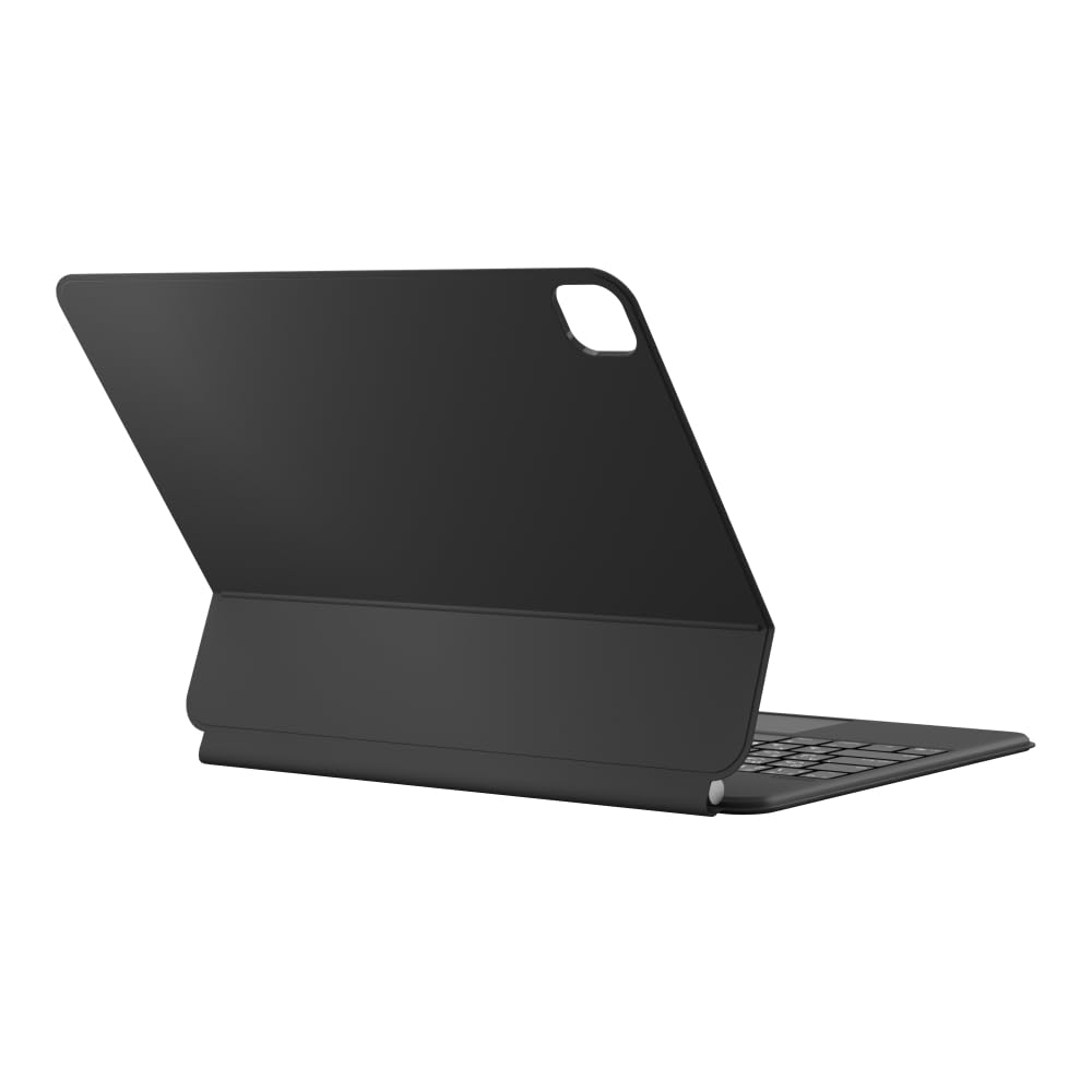 Belkin Teclado Bluetooth Pro con Funda y Soporte magnético, Teclado para iPad, Control Multi-gestor, Soporte magnético para lápiz de Apple, QWERTZ, Teclas Multimedia para iPad Air M2 de 13 Pulgadas y