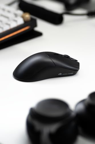 Glorious Gaming Model O 2 PRO Ratón gaming inalámbrico - 2,4 GHz 1 ms de retardo, 100M clics, 57 g ultraligero, gran batería, sensor PPP 26K, RGB, ambidiestro, 6 botones, deslizadores de PTFE - Negro