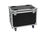 ROADINGER Flightcase 4 x TMH-W400 | PRO Flightcase con ruedas giratorias para 4 x TMH-W400
