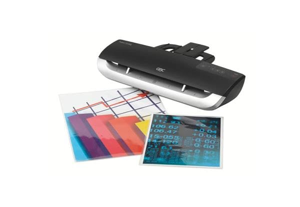 GBC Laminadora A3 Fusion 3100L, laminación de alta velocidad, 1 min. Tiempo de calentamiento, laminado en frío y en caliente, para oficina y escuela, películas laminadas de 75 a 175 micrófonos, negro/plata, 4400750EU