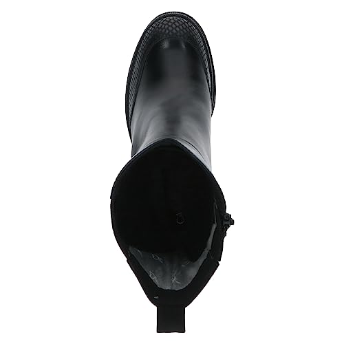CAPRICE 9-25400-41, Botines de tacón con cordones para Mujer, Negro (Black Comb), 38 EU