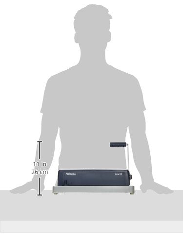 Fellowes Encuadernadora manual de espiral metálico, Uso Ocasional, Color Blanco, Unico