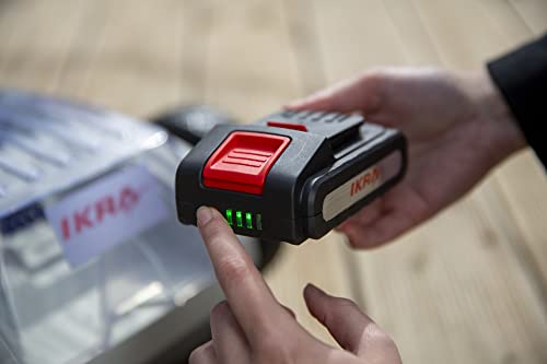 IKRA cortacésped a batería ICHM 20 con función trituradora, para céspedes pequeños de hasta 50 m², incl. 2 baterías, cargador & cuchilla de repuesto
