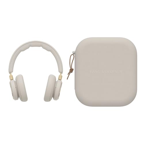 Bang & Olufsen Beoplay HX Auriculares Premium Inalámbricos Bluetooth de Diadema con Cancelación de Ruido, 6 Micrófonos, hasta 40 Horas de Autonomía, Cascos y Estuche Gold Tone