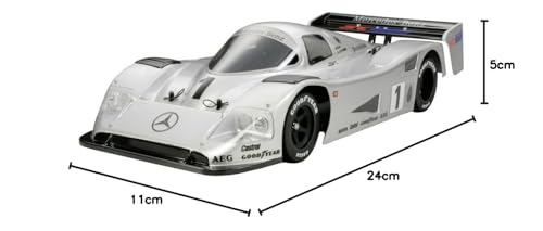 Tamiya 47484 1:10 RC Mercedes-Benz C11 1990 Gr.C 2WD - Coche radiocontrol, vehículo, modelismo, Montaje, Hobby, Kit RC, sin Pintar