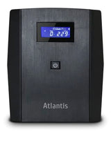 Atlantis OnePower 1200, UPS Line Interactive 1200VA/700W, AVR, Onda Pseudosinusoidal, 3 Tomas IEC+2 enchufes Schuko, 2 Pilas 12 V 7Ah