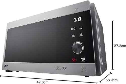 LG MH6565CPS Sobre el rango - Microondas (Sobre el rango, Microondas combinado, 25 L, 1000 W, Tocar, Plata, Acero inoxidable)