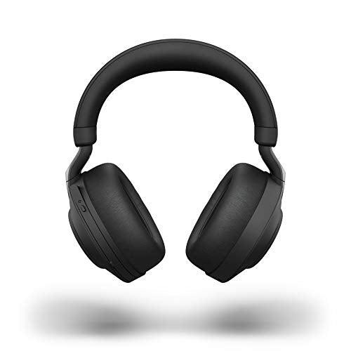 Jabra Evolve2 85 Auriculares Inalámbricos Estéreo con Cancelación de Ruido - Certificados para plataformas UC - Batería de Larga Duración - Adaptador Bluetooth USB-A - Negro