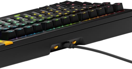 Glorious Gaming GMMK 3: Teclado Respuesta rápida, Hall Effect, tasa 8K, switches magnéticos/mecánicos MX, TKL 75% Hot Swap, Juntas modulares, Teclas PBT Doble inyección, QWERTY Estadounidense (Negro)