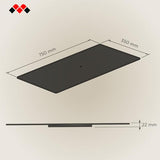 Meliconi Rotobase Elite L, Soporte Giratorio para Monitor y TV, Base Giratoria 360°, Carga 70 Kg, Cristal Templado, Negro
